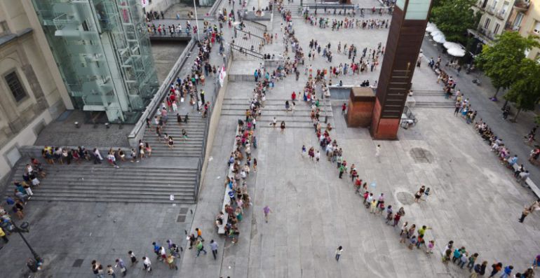 Fotografía del acceso al Museo Reina Sofía. Fotografía del acceso al Museo Reina Sofía.