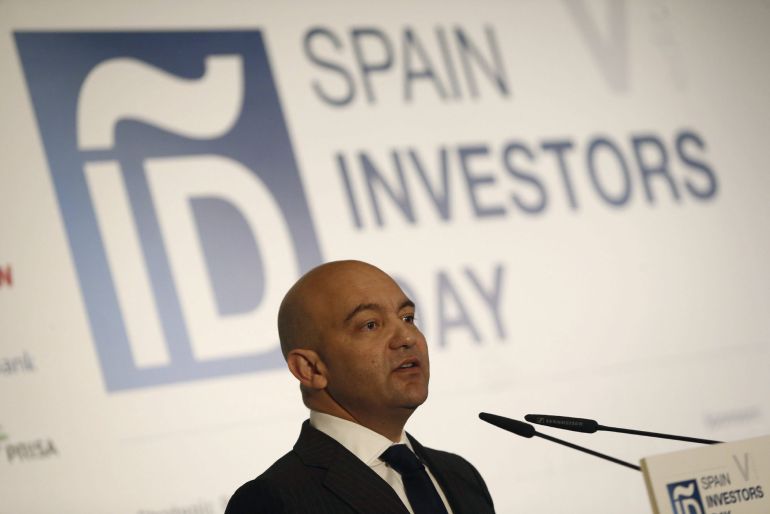 GRA016 MADRID, 13/01/2015.- El secretario de Estado de Comercio y Presidente del ICEX, Jaime García-Legaz, durante su intervención en la inauguración del Spain Investors Day, un foro profesional para dar a conocer a grandes inversores internacionales la situación actual de las principales empresas cotizadas españolas, hoy en Madrid. EFE/Javier Lizón GRA016 MADRID, 13/01/2015.- El secretario de Estado de Comercio y Presidente del ICEX, Jaime García-Legaz, durante su intervención en la inauguración del Spain Investors Day, un foro profesional para dar a conocer a grandes inversores internacionales la situación actual de las principales empresas cotizadas españolas, hoy en Madrid. EFE/Javier Lizón