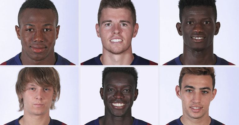 Los seis canteranos del Barcelona Los seis canteranos del Barcelona