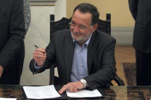 El nuevo ministro griego de Reconstrucción Productiva, Medio Ambiente y Energía, Panagiotis Lafazanis El nuevo ministro griego de Reconstrucción Productiva, Medio Ambiente y Energía, Panagiotis Lafazanis