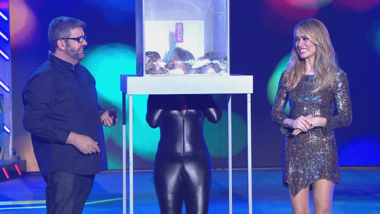 Florentino Fernández y Patricia Conde en la final de 'Killer karaoke' Florentino Fernández y Patricia Conde en la final de 'Killer karaoke'