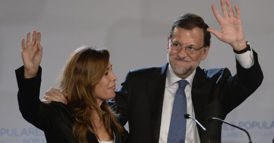 Alicia Sanchez Camacho y Mariano Rajoy en el acto Alicia Sanchez Camacho y Mariano Rajoy en el acto