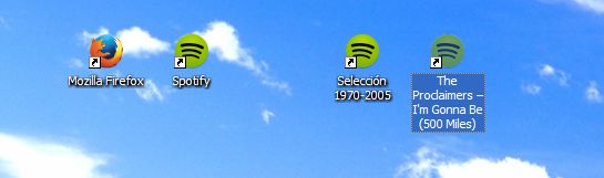 Las canciones de Spotify se pueden arrastrar al escritorio Las canciones de Spotify se pueden arrastrar al escritorio