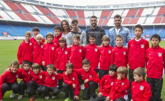 Jugadores del Atlético de Madrid en la final de 'Masterchef Junior 2' Jugadores del Atlético de Madrid en la final de 'Masterchef Junior 2'