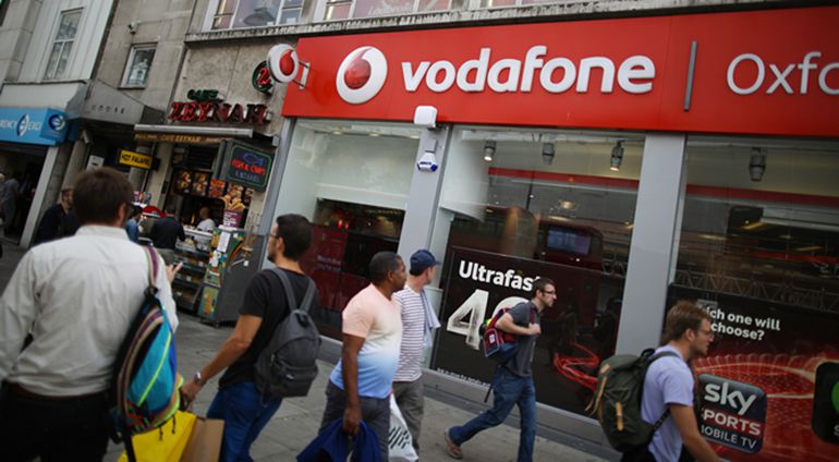 Una tienda de Vodafone en Oxford Una tienda de Vodafone en Oxford
