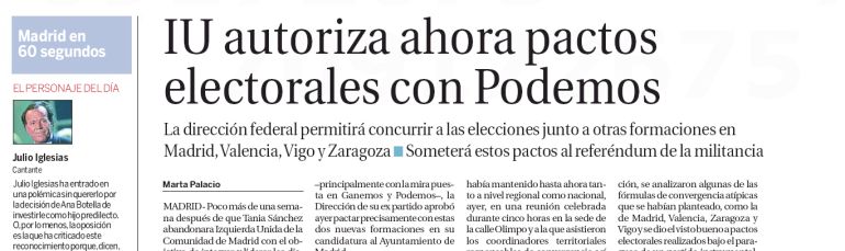 Amplía la imagen para ver el artículo completo sobre Julio Iglesias y poder descubrir el mensaje oculto. Amplía la imagen para ver el artículo completo sobre Julio Iglesias y poder descubrir el mensaje oculto.