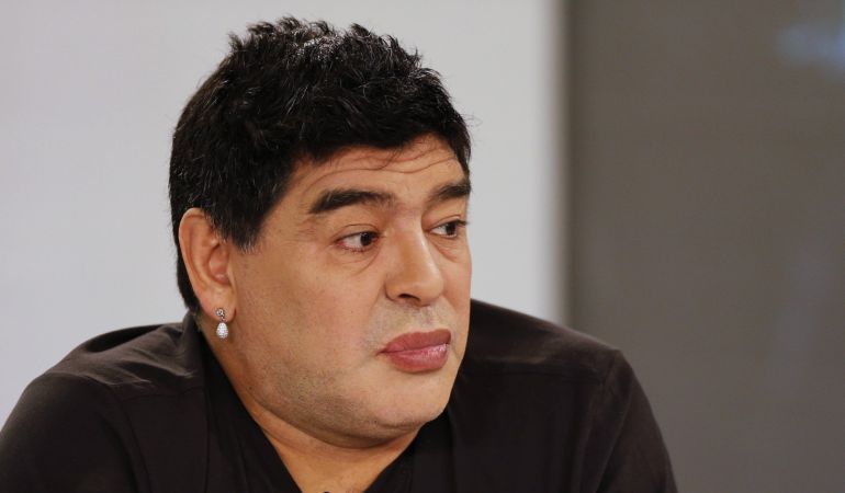 Diego Armando Maradona, durante el prograna 'De Zuerda' en la televisión venezolana Diego Armando Maradona, durante el prograna 'De Zuerda' en la televisión venezolana