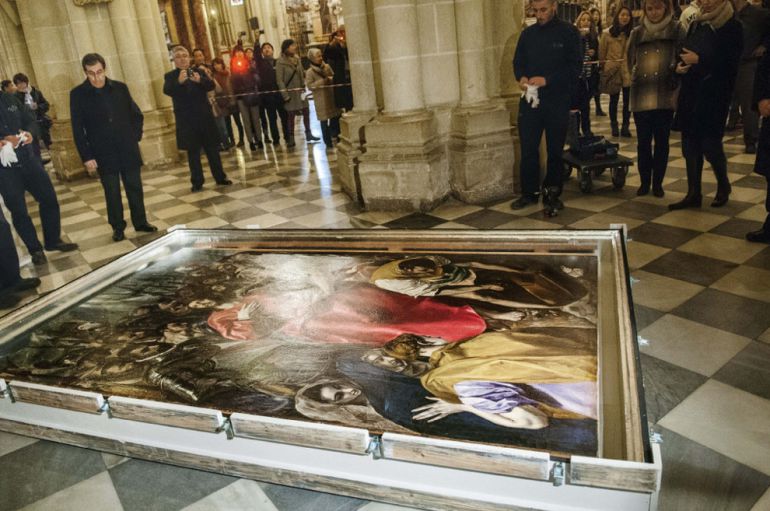 Preparativos de uno de los cuadros de El Greco Preparativos de uno de los cuadros de El Greco