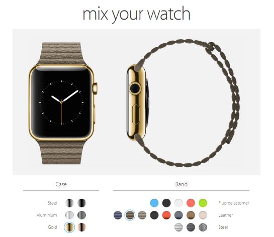 La web 'Mix Your Watch' te permite crear tu versión del Apple Watch con los colores y materiales ya anunciados La web 'Mix Your Watch' te permite crear tu versión del Apple Watch con los colores y materiales ya anunciados