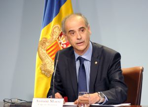 El Jefe del Gobierno andorrano, Antoni Martí El Jefe del Gobierno andorrano, Antoni Martí