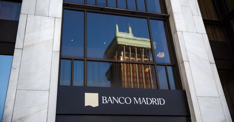 El logo de Banco de Madrid. El logo de Banco de Madrid.