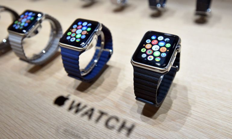Varios Apple Watch durante el evento de presentación en el Yerba Buena Center de San Francisco, California, en marzo Varios Apple Watch durante el evento de presentación en el Yerba Buena Center de San Francisco, California, en marzo