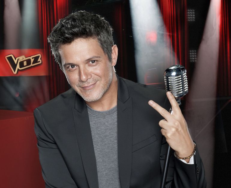 Alejando Sanz, en 'La Voz' Alejando Sanz, en 'La Voz'