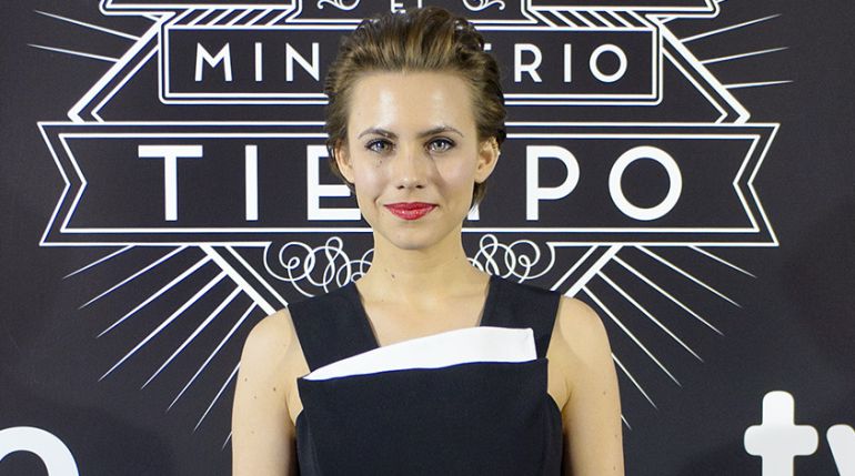 Aura Garrido posa en la presentación de 'El Ministerio del Tiempo' Aura Garrido posa en la presentación de 'El Ministerio del Tiempo'