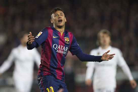 El delantero brasileño del FC barcelona, Neymar da Silva. El delantero brasileño del FC barcelona, Neymar da Silva.