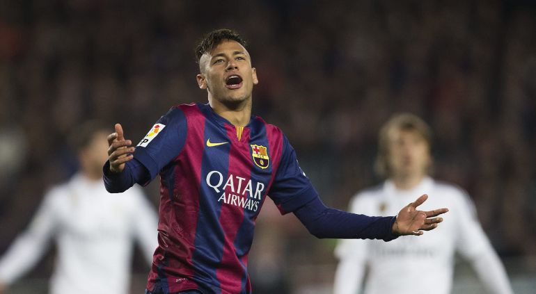 El delantero brasileño del FC barcelona Neymar da Silva durante un encuentro El delantero brasileño del FC barcelona Neymar da Silva durante un encuentro
