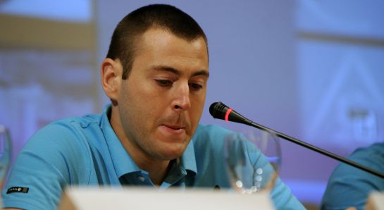 Spanish policeman and caver Juan Bolivar gives a press conference on his caving accident in a ravine in Morocco, in Granada on April 9, 2015. Companions of Bolivar, trapped for days in a ravine in Morocco, along with two other climbers who died there, alerted authorities on March 31, 2015 that they were missing but they were only spotted by Moroccan search teams on April 5 morning. AFP PHOTO / CRISTINA QUICLER Spanish policeman and caver Juan Bolivar gives a press conference on his caving accident in a ravine in Morocco, in Granada on April 9, 2015. Companions of Bolivar, trapped for days in a ravine in Morocco, along with two other climbers who died there, alerted authorities on March 31, 2015 that they were missing but they were only spotted by Moroccan search teams on April 5 morning. AFP PHOTO / CRISTINA QUICLER