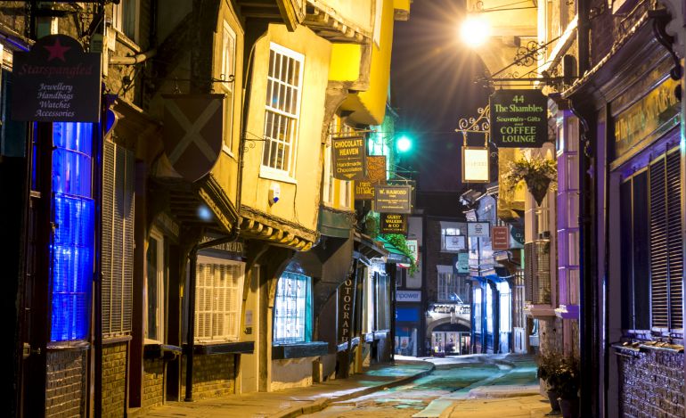 'The Shambles', en el centro de York, una de las calles más visitadas de Inglaterra