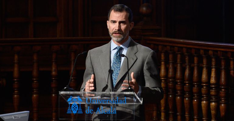 El rey Felipe VI, en la universidad de Alcalá. El rey Felipe VI, en la universidad de Alcalá.