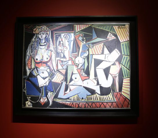 Detalle de "Les femmes d'Alger" de Pablo Picasso. Detalle de "Les femmes d'Alger" de Pablo Picasso.