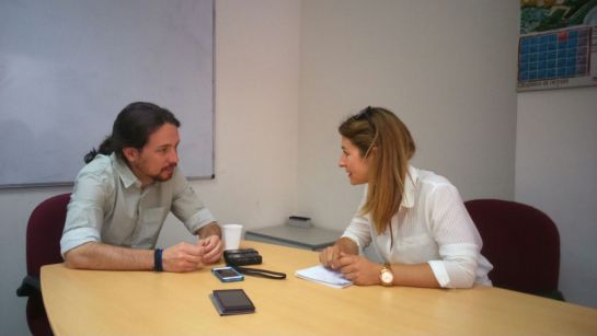 El líder de Podemos, Pablo Iglesias, durante la entrevista a Cadena Ser. El líder de Podemos, Pablo Iglesias, durante la entrevista a Cadena Ser.