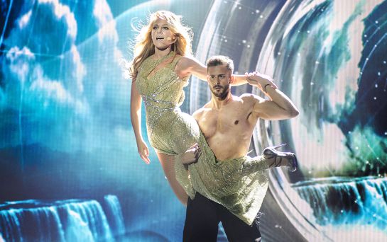 Edurne en un momento del ensayo en Viena Edurne en un momento del ensayo en Viena