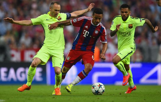 Thiago Alcántara dejó esta temporada el Barcelona para irse con Guardiola al Bayern. Thiago Alcántara dejó esta temporada el Barcelona para irse con Guardiola al Bayern.