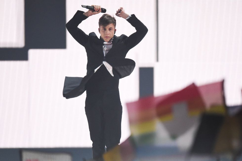 Loic Nottet, de Bélgica, participa con "Rhythm inside". Loic Nottet, de Bélgica, participa con "Rhythm inside".