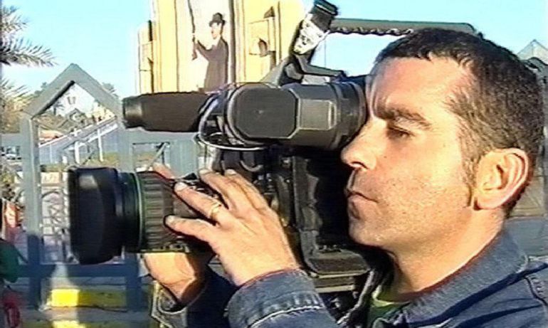 José Couso, cámara de Tele Cinco. José Couso, cámara de Tele Cinco.