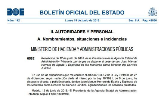 El director jurídico de la Agencia Tributaria ficha por Deloitte El director jurídico de la Agencia Tributaria ficha por Deloitte
