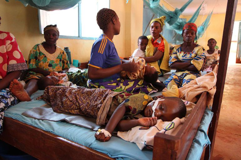 A child suffering from malaria lies on a bed at the hospital of Nyarugusu, in north west of Tanzania, on June 11, 2015. AFP PHOTO/STEPHANIE AGLIETTI A child suffering from malaria lies on a bed at the hospital of Nyarugusu, in north west of Tanzania, on June 11, 2015. AFP PHOTO/STEPHANIE AGLIETTI