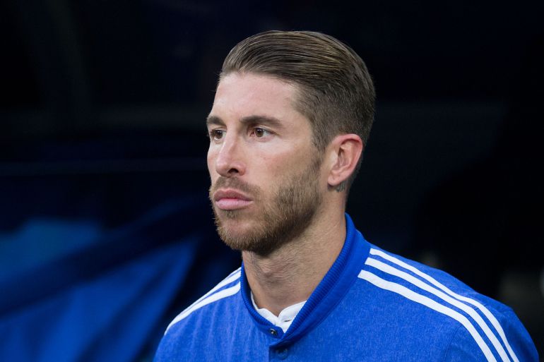 Sergio Ramos, antes de saltar al césped del Bernabéu Sergio Ramos, antes de saltar al césped del Bernabéu