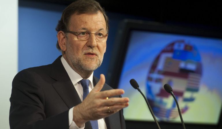 GRA237. BRUSELAS, 26/06/2015.- El presidente del Gobierno, Mariano Rajoy, durante la rueda de prensa posterior a la reunión del Consejo Europeo celebrado hoy en Bruselas. EFE/Horst Wagner GRA237. BRUSELAS, 26/06/2015.- El presidente del Gobierno, Mariano Rajoy, durante la rueda de prensa posterior a la reunión del Consejo Europeo celebrado hoy en Bruselas. EFE/Horst Wagner