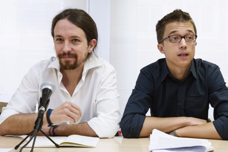 El secretario general de Podemos, Pablo Iglesias, y el secretario político de Podemos, Íñigo Errejón, intervienen ante el Consejo Ciudadano de Podemos, hoy en Madrid.- EFE/Luca Piergiovanni El secretario general de Podemos, Pablo Iglesias, y el secretario político de Podemos, Íñigo Errejón, intervienen ante el Consejo Ciudadano de Podemos, hoy en Madrid.- EFE/Luca Piergiovanni