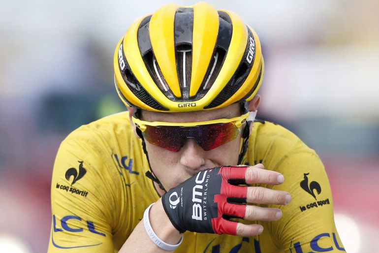 TDF115. Zelande (Netherlands), 05/07/2015.- BMC Racing team rider Rohan Dennis of Australia crosses the 2nd stage of the 102nd edition of the Tour de France 2015 cycling race, over 166Km from Utrecht to Zelande, Netherlands, 05 July 2015. (Ciclismo, Francia, Países Bajos; Holanda) EFE/EPA/YOAN VALAT TDF115. Zelande (Netherlands), 05/07/2015.- BMC Racing team rider Rohan Dennis of Australia crosses the 2nd stage of the 102nd edition of the Tour de France 2015 cycling race, over 166Km from Utrecht to Zelande, Netherlands, 05 July 2015. (Ciclismo, Francia, Países Bajos; Holanda) EFE/EPA/YOAN VALAT