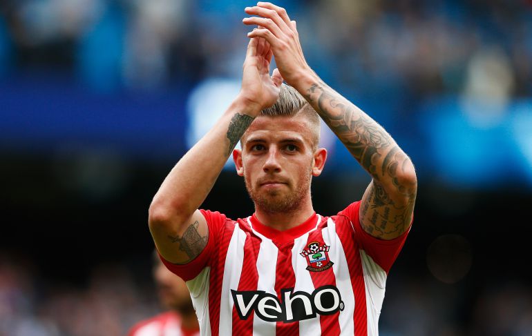 Toby Alderweireld, con la camiseta del Southampton. Toby Alderweireld, con la camiseta del Southampton.
