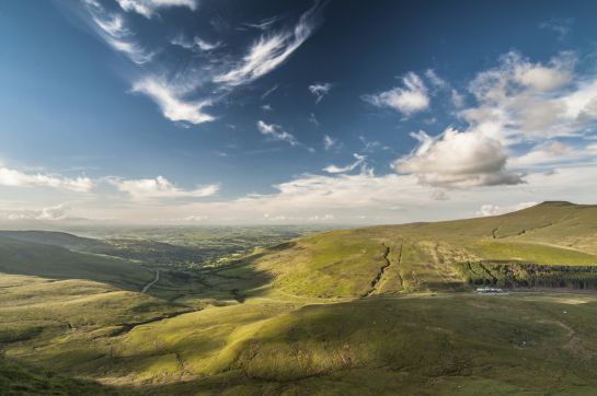 Paraje en el parque nacional de Brecon Beacons, en Gales Paraje en el parque nacional de Brecon Beacons, en Gales