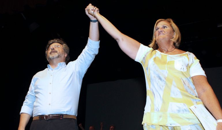 Antoni Castella y Nuria de Gispert, presidenta del Parlamento de Cataluña, durante el acto de presentación de "Demòcrates de Catalunya". Antoni Castella y Nuria de Gispert, presidenta del Parlamento de Cataluña, durante el acto de presentación de "Demòcrates de Catalunya".