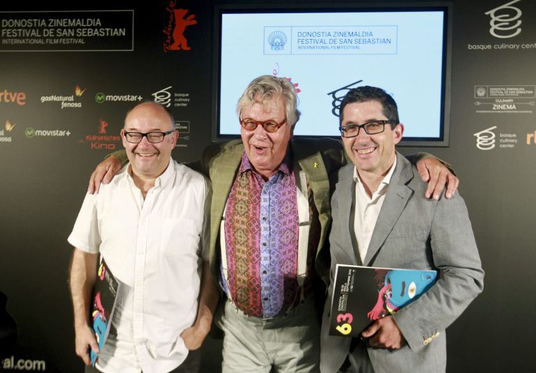 El director del Festival de Cine de San Sebastián, Jose Luis Rebordinos, el responsable de la sección 'Culinary Cinema' del Festival de Berlín, Thomas Struck, y el director del Basque Culinary Center, Joxe Mari Aizega. El director del Festival de Cine de San Sebastián, Jose Luis Rebordinos, el responsable de la sección 'Culinary Cinema' del Festival de Berlín, Thomas Struck, y el director del Basque Culinary Center, Joxe Mari Aizega.