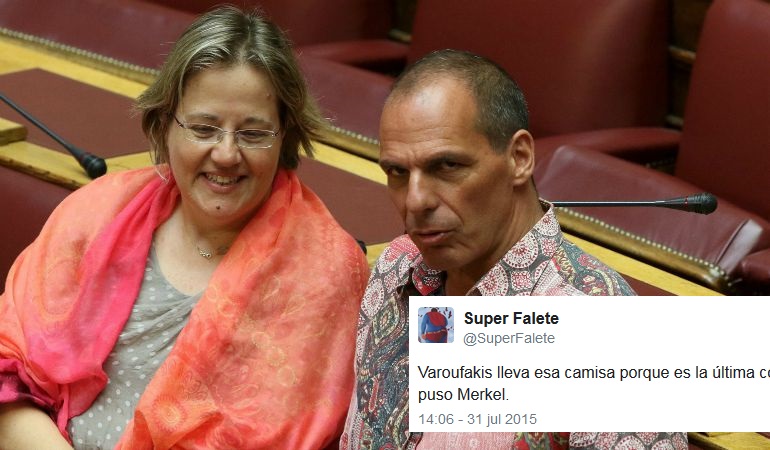 El exministro de Finanzas griego, Yanis Varoufakis, en el Parlamento heleno El exministro de Finanzas griego, Yanis Varoufakis, en el Parlamento heleno