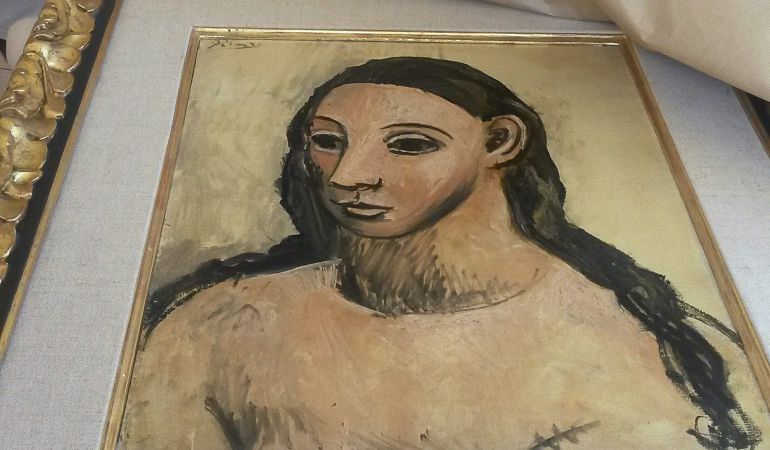 El cuadro de Picasso incautado, 'Cabeza de una Mujer Joven'. El cuadro de Picasso incautado, 'Cabeza de una Mujer Joven'.
