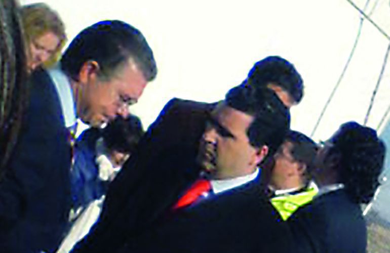 El empresario David Marjaliza, en un encuentro con Granados. El empresario David Marjaliza, en un encuentro con Granados.
