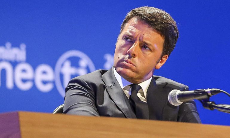 El primer ministro italiano, Matteo Renzi, durante un acto en su país. El primer ministro italiano, Matteo Renzi, durante un acto en su país.