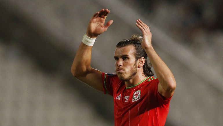 Bale celebra el gol ante Chipre Bale celebra el gol ante Chipre