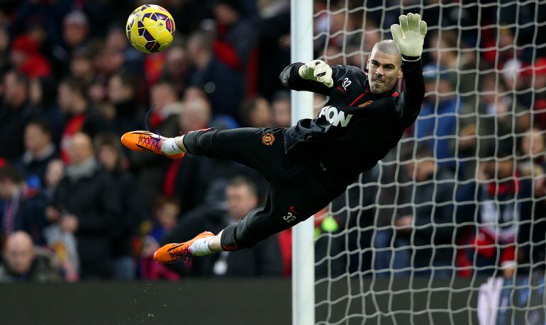 Valdés vuela en un calentamiento con el United Valdés vuela en un calentamiento con el United