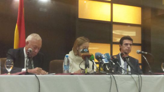 Ana Pastor, durante la rueda de prensa Ana Pastor, durante la rueda de prensa