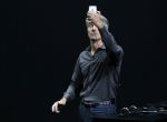 Craig Federighi, Senior Vice President of Mac Software Engineering, takes the stage to discuss the 3D Touch featured on the new iPhone 6s line during an Apple media event in San Francisco, California, September 9, 2015. Reuters/Beck Diefenbach