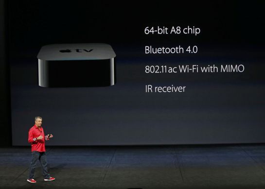 Eddie Cue, vicepresidente de Apple, presenta el nuevo Apple TV Eddie Cue, vicepresidente de Apple, presenta el nuevo Apple TV