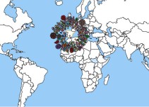 Las corrientes migratorias a nivel global plasmadas sobre un mismo mapa