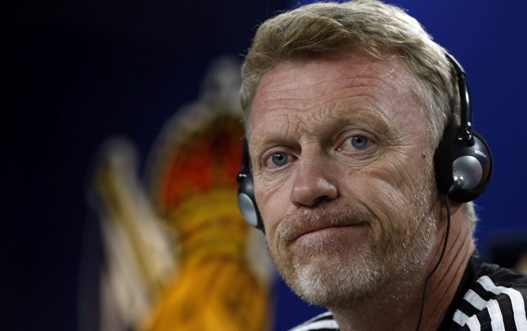El técnico de la Real Sociedad, David Moyes, durante la rueda de prensa ofrecida con motivo del partido de Liga El técnico de la Real Sociedad, David Moyes, durante la rueda de prensa ofrecida con motivo del partido de Liga
